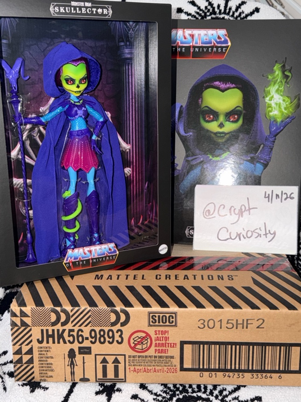 Brand New in Box Monster High Skullector Skeletor Masters of the Universe Doll